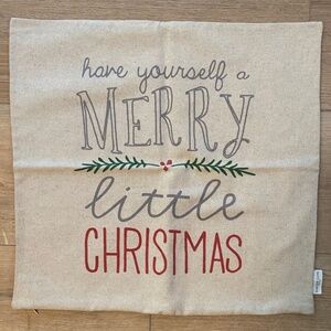 Merry Christmas Pillow Sham 19"x19"
